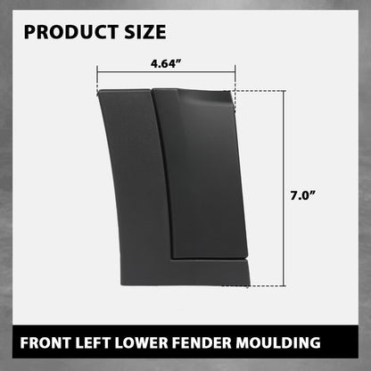 G-PLUS 1pcs Front Left Lower Fender Moulding Compatible with Range Rover Evoque 2012-2018
