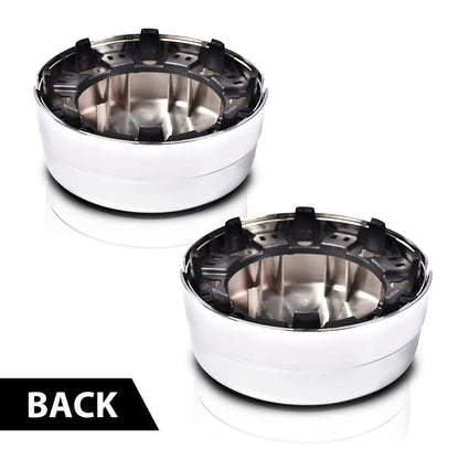 G-PLUS Rear Wheel Chrome Center Hub Caps Compatible with Dodge Ram 3500 1-Ton Dually 2003-2017 8-Lug 5 Slot 17" Steel 560-8010