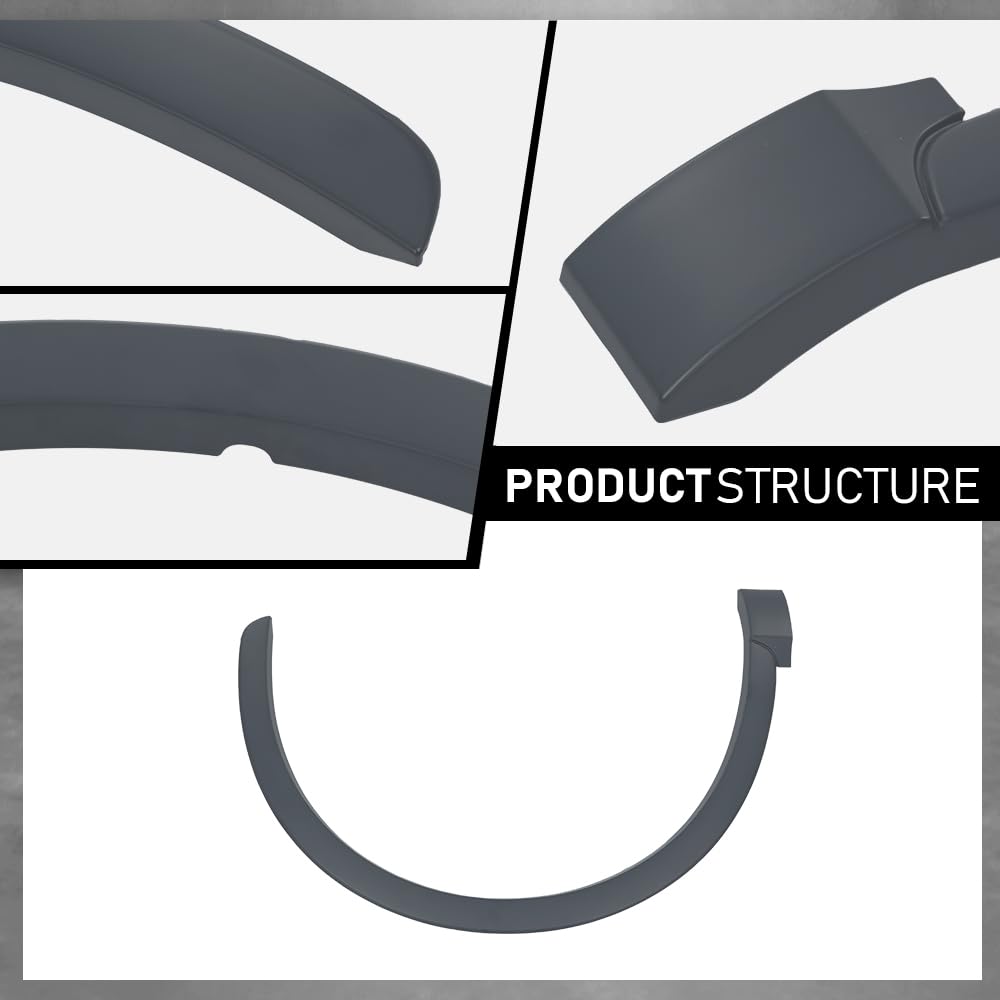 G-PLUS Right Front Fender Flare Wheel Opening Molding Arch Trim Compatible with Audi Q3 2015-2018 Passenger Side Wheel Flare AU0853718 8U0853718CGRU