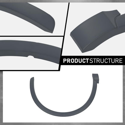 G-PLUS Right Front Fender Flare Wheel Opening Molding Arch Trim Compatible with Audi Q3 2015-2018 Passenger Side Wheel Flare AU0853718 8U0853718CGRU