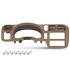 G-PLUS Dash Trim Bezel Cover Single Din Fit Chevy Blazer S10 GMC Jimmy S15 Sonoma 1998-2004 Dashboard Radio Panel 15013761 (Beige)