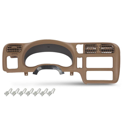 G-PLUS Dash Trim Bezel Cover Single Din Fit Chevy Blazer S10 GMC Jimmy S15 Sonoma 1998-2004 Dashboard Radio Panel 15013761 (Beige)