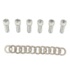 G-PLUS 12pcs SBC Stainless-Steel Hex Intake Manifold Bolt Kit for 1955-1986 Chevy Engines (265/283/302/305/327/350/400) - Silver
