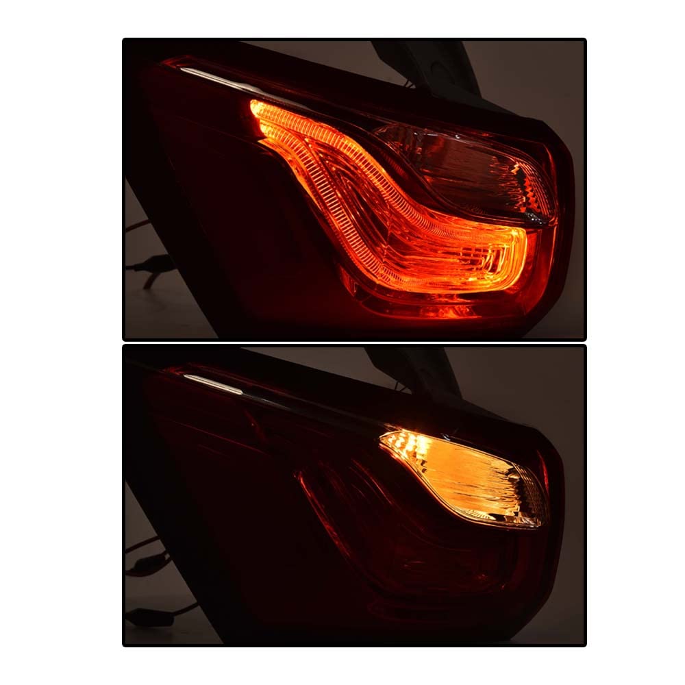 G-PLUS Rear Tail Light w/Bulbs Compatible with Chevy Equinox 2018 2019 2020 LED Light Only Driver Side Left Outer Tail Lamp Red Lens 84769836 Luces Traseras Rear Brake Lamps Assembly