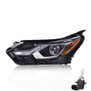 G-PLUS LED Headlight Assembly Compatible with Chevy Equinox 2018 2019 2020 w/Factory HID/Xenon Driver Left Headlamp Clear Lens Black Housing Amber Reflector Bumper Headlamps,faros delanteros