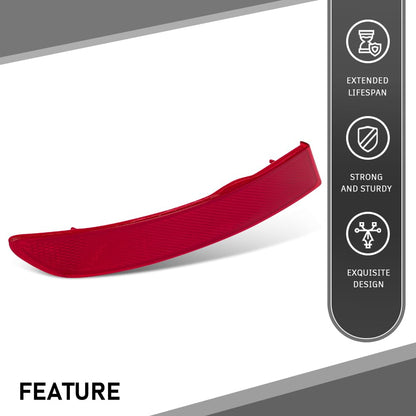 G-PLUS Rear Driver Side Bumper Reflector Compatible with BMW F25 X3 Series sDrive28i xDrive28d xDrive28i xDrive35i 2015-2017 63257352209, 63 25 7 352 209 Red