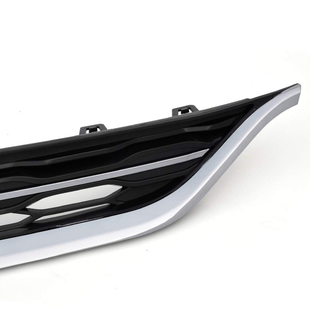 G-PLUS Chrome Front Bumper Upper Grille Assembly Compatible With 2016-2018 Chevy Malibu ABS Honeycomb Mesh Grille Replacement