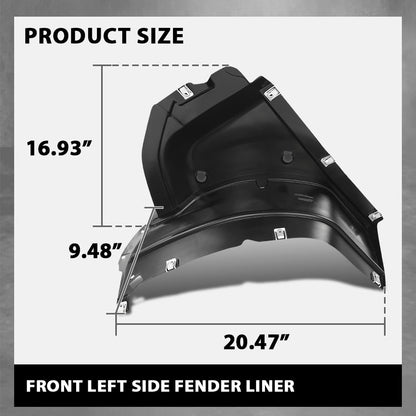 G-PLUS Fender Liner Front Driver Left Side Compatible with Audi Q3 & Q3 Quattro 2015-2018 8U0853887A, AU1248139