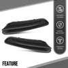 G-PLUS Driver & Passenger Side Headlight Lower Molding Bumper Trim Compatible with Buick Encore Sport Touring 2016, Fit Buick Encore 2013 2014 2015 2016 95235063, 95235062, GM1047107, GM1046107 Black