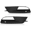 G-PLUS Front Bumper Lower Fog Light Grille Cover Grill Panel Pair Compatible with Audi A5 2012-2016/Fits Audi A5 Quattro 2012-2016/ Not fit for S5/ RS5/ A5 S-Line