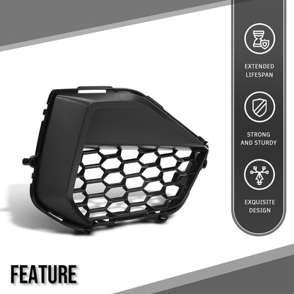 G-PLUS Front Right Corner Grille Compatible with Ford Mustang GT 2024-2025 Black