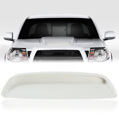G-PLUS Hood Scoop Kit, Compatible with Toyota Tacoma 2005 2006 2007 2008 2009 2010 2011 Hood Bulge Kit Color Code 040 Super White 7618135050A1