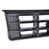 G-PLUS Front Grille Grill Compatible with 1992-1996 Bronco/1992-1997 Ford F150 F250 F350 Platinum Chrome w/Emblem Truck Replacement, Gloss Black FO1200173 FO2512130 FO2513131