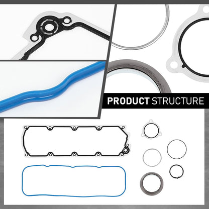 G-PLUS Head Gasket Set Compatible with Chevy Silverado Express Suburban GMC Sierra Yukon 6.0L 6.2L 2007-2019, for Cadillac Escalade 2009, for Hummer H2 2008-2009, HS26192PT-5