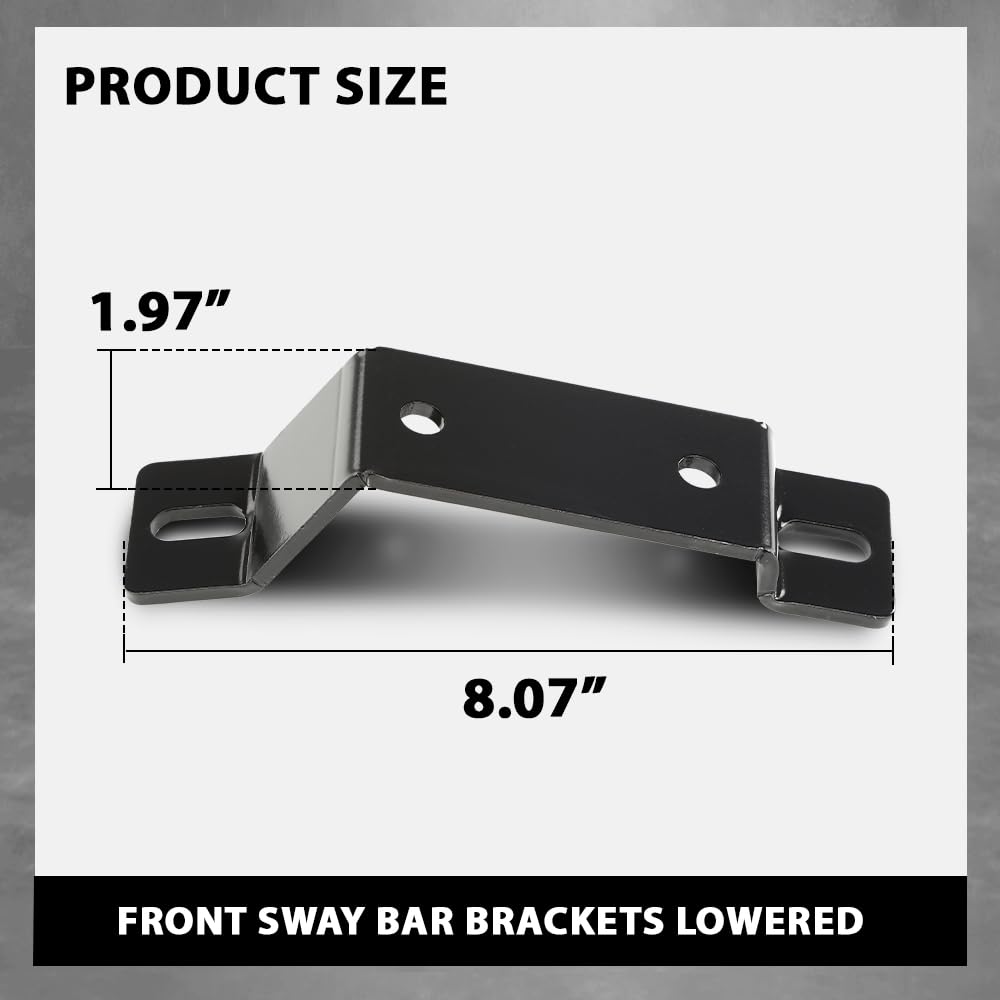 G-PLUS Front Sway Bar Brackets Lowered Compatible with Chevy C10 GMC Truck 1973-1987