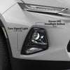 G-PLUS Headlight Headlamp Assembly w/Bulbs Compatible with Chevy Blazer 2019-2021 84588816, GM2503492, 84788650 Clear Lens Black Housing Right Passenger Bumper Headlamps,faros delanteros