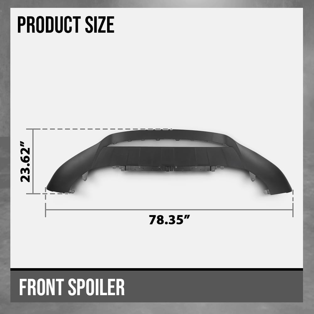 G-PLUS Front Spoiler Compatible with Porsche Cayenne 2019 2020 2021 2022, Fit Base and S Models. with Sport Package 9Y0807061KG2X, 9Y0807061DG2X Black