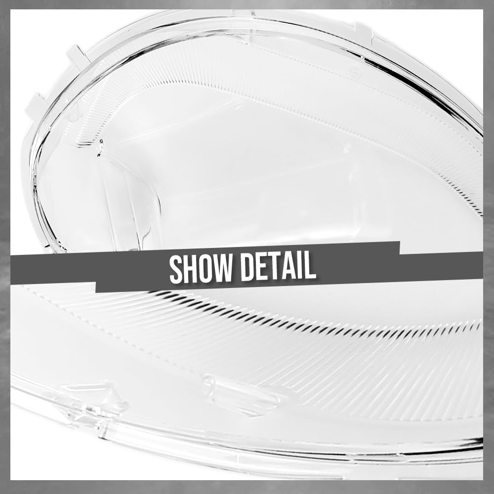 G-PLUS Headlight Lens Cover Compatible with Mini Cooper Countryman R60 2012-2016 Left & Right Pair Front Headlamp Lens Cover Clear
