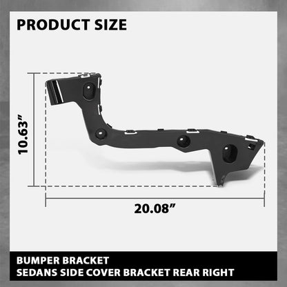 G-PLUS Rear Right Bumper Bracket, Compatible with Ford Focus S/SE/Titanium 2012-2014, Fit Focus SEL 2012, Passenger Side, CP9Z17D948C, FO1143116