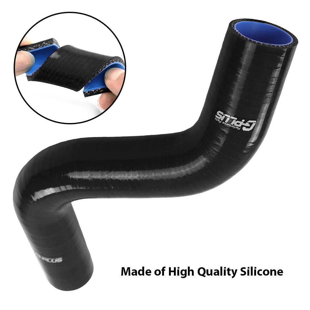 G-PLUS Radiator Silicone Hoses Compatible with Ford Mustang 1964 1965 1966 1967 1968 Black
