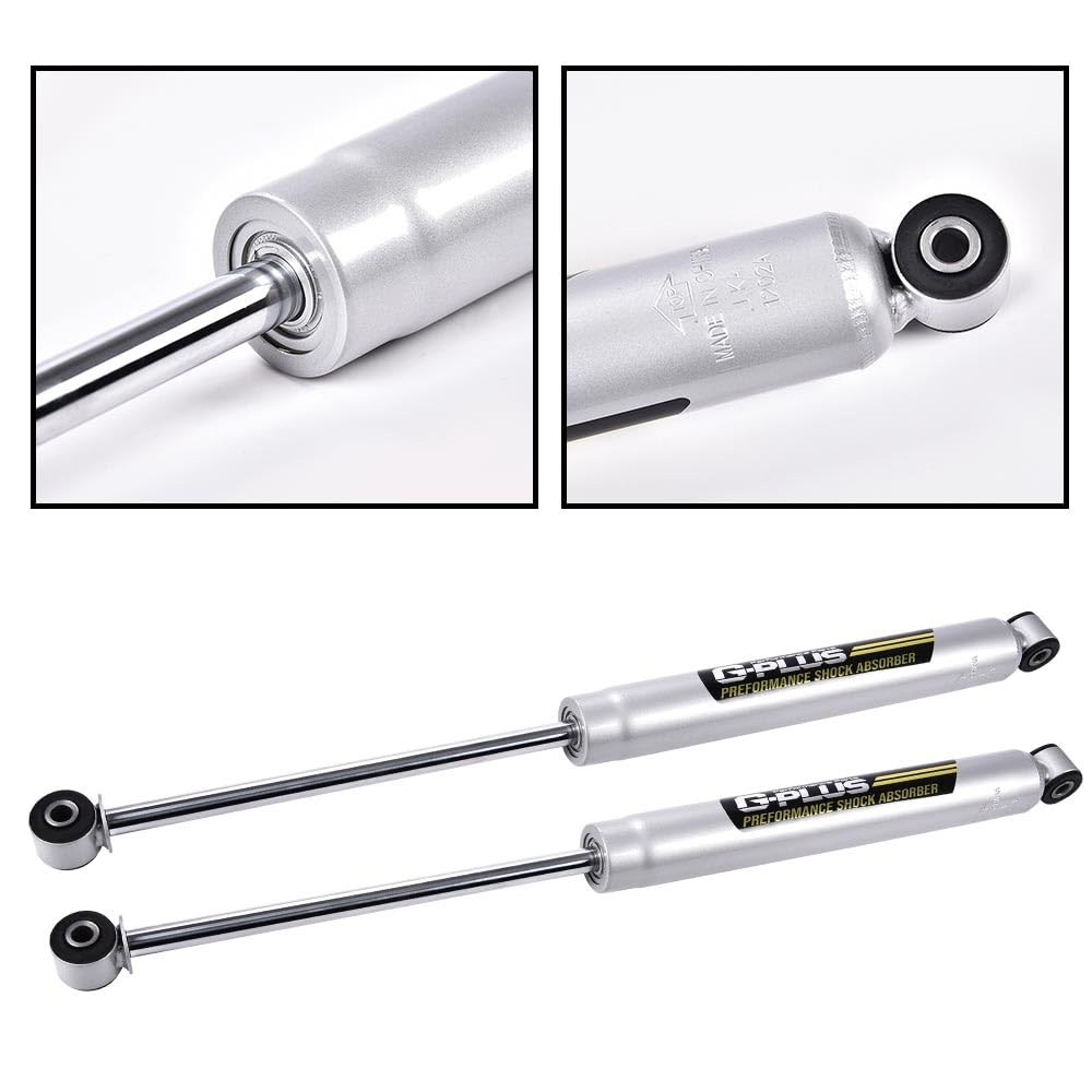G-PLUS 0-3.5" N3 Rear Shocks Struts Lift Assemblies Kit Compatible With Ford F150 2WD 4WD 2009-2020 (0-3.5" Lift) Silver
