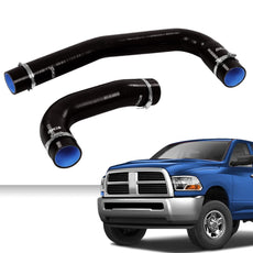 G-PLUS Silicone Radiator Hose Kit for Dodge Ram 2500 3500 2003-2010 Black Front View
