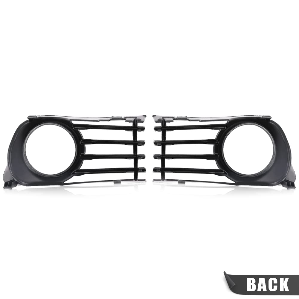 G-PLUS Fog Light Cover Front Bumper Fog Lamp Cover Grille Grill Compatible with Toyota Prius 2004-2009 with Hole 53112-47030 53113-47030