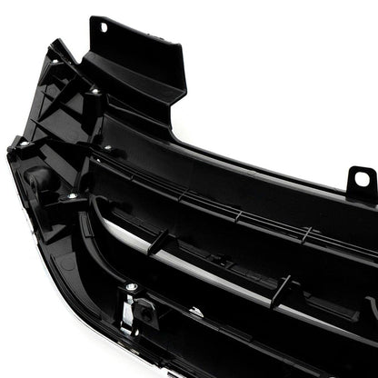 G-PLUS Front Bumper Upper Hood Grille Compatible with Honda Accord Sedan 2013 2014 2015 Replacement Black & Chrome Grill 71121T2FA01, HO1200214