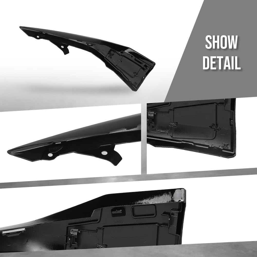 G-PLUS Left Right Front Bumper Side Lower Trim Compatible with Toyota Camry SE 2025 TO1046135, TO1047135 Glossy Black