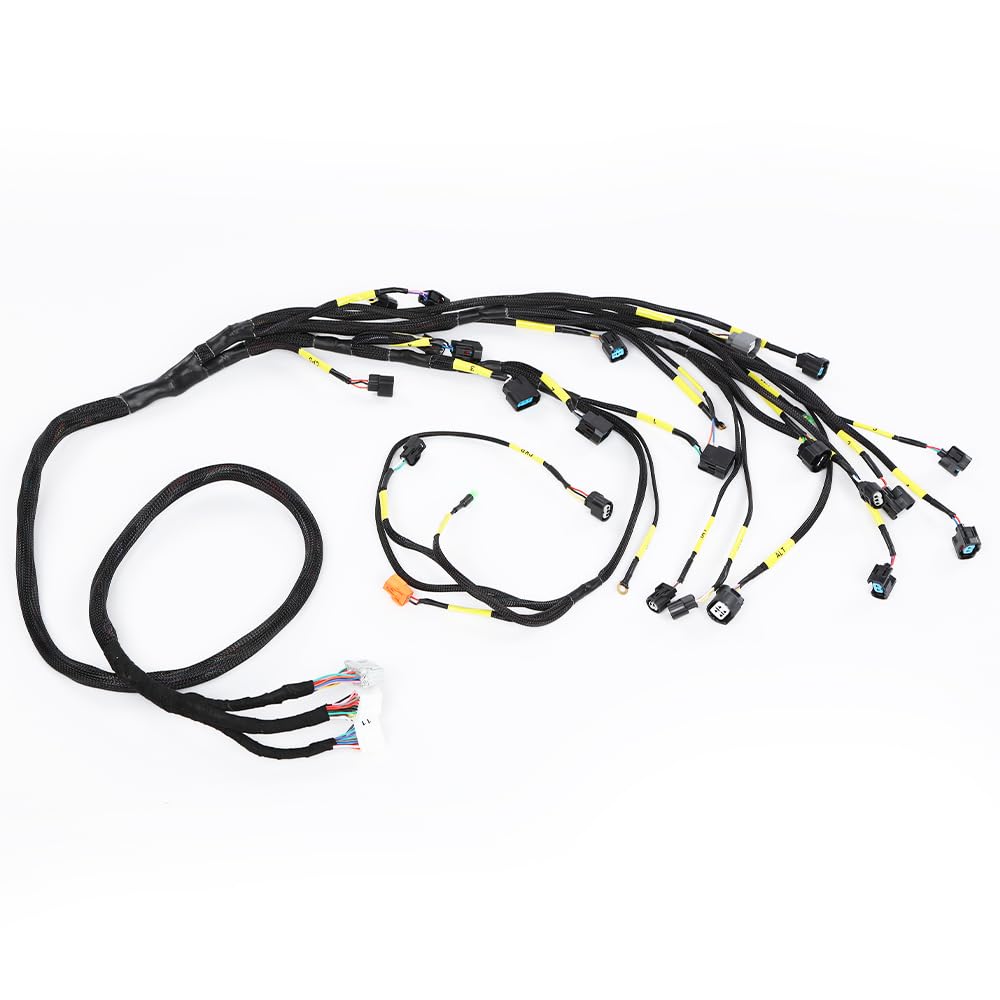 G-PLUS K-Series Tucked Engine Harness Compatible with Honda Civic 1988-2000 /Honda CRX 1988,1990-1991/Acura Integra 1992-2001/Acura RSX 2002-2006