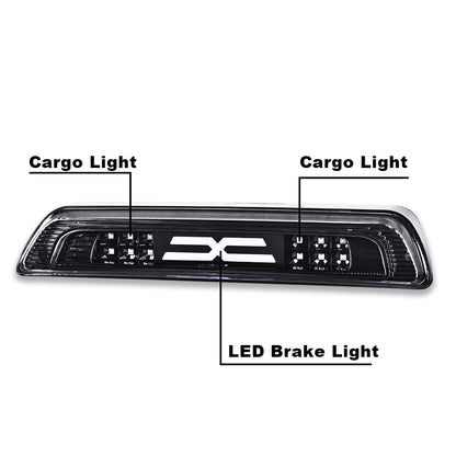 G-PLUS LED 3rd Third Brake Light Compatible with Toyota Tundra 2007-2018 Third High Mount Brake Tail Light Rear Brake Stop Tail Light Replace For# 81570-0C050(White Lens Black Base)