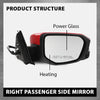 G-PLUS Power Heated View Camera Side Mirror w/ 11-Pin Right Passenger Side Compatible with Honda Civic Sedan 2016-2020 Manual Folding Red 76208-TBC-A02ZA HO1327107
