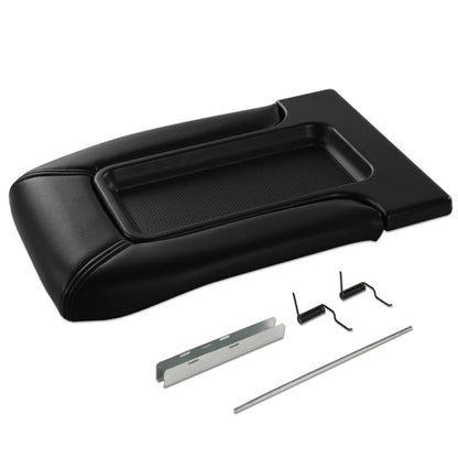 G-PLUS Center Console Lid Replacement Kit Compatible with GMC Sierra Yukon Chevy Silverado Avalanche Suburban Tahoe 1999-2007 Armrest Lid 19127364 19127365 19127366 (Black)