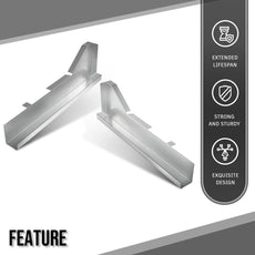 G-PLUS Rocker Panel Support Braces for Chevy Camaro Pontiac Firebird 1967-1969 Silver Additional Angle