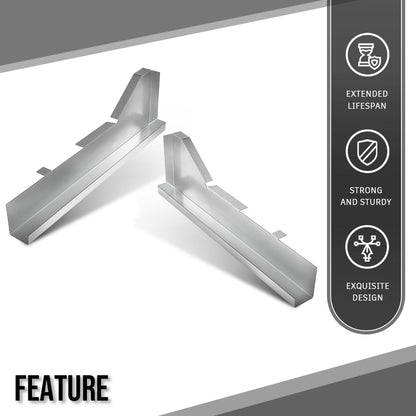 G-PLUS Inner Rocker Panel Support Braces Compatible with Chevy Camaro Pontiac Firebird 1967-1969 Silver