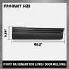 G-PLUS Front Right Lower Door Molding, Compatible with Ford Explorer 2011-2015, Passenger Side, BB5Z7820878AA, FO1305112 Black