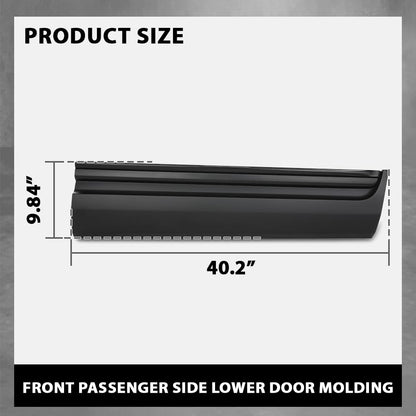 G-PLUS Front Right Lower Door Molding, Compatible with Ford Explorer 2011-2015, Passenger Side, BB5Z7820878AA, FO1305112 Black