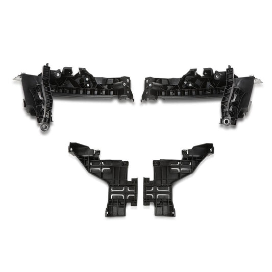 G-PLUS Headlight Mount Support Plate Bracket Set 4Pcs Compatible with Audi Q5 (8R) 2009-2012 Black 8R0805607A, 8R0805607B, 8R0805608A, 8R0805608B