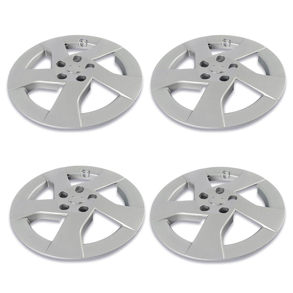G-PLUS 4PCS Hubcap Wheel Cover Compatible with Toyota Prius 2010 2011 15´´ 38cm Auto Tire Replacement Exterior Cap 42602-47110 (Silver)