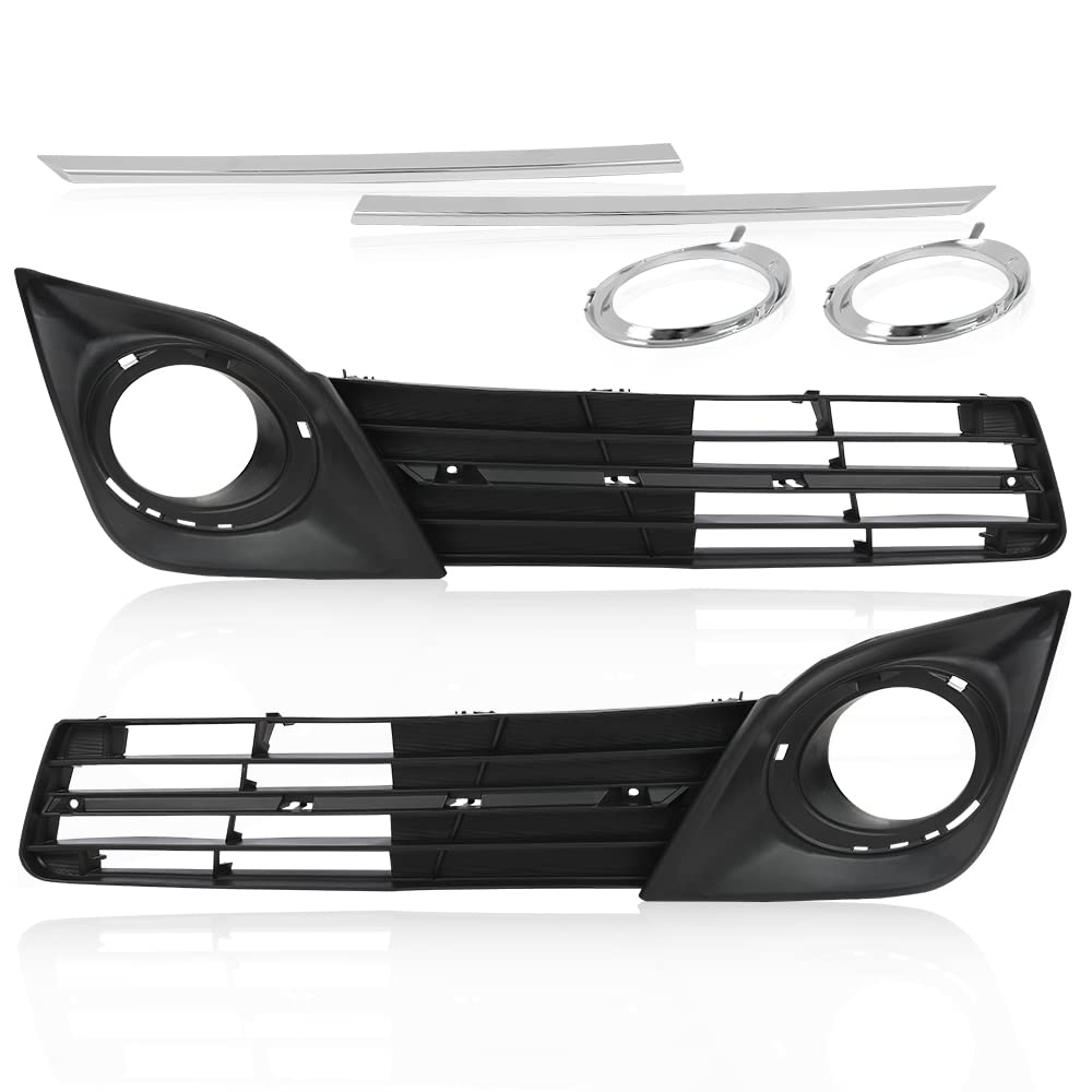 G-PLUS Fog Light Lamp Bezel Cover Grille molding Compatible with 2012 2013 2014 CAMRY SE 5212806290, 5212706290, 5271306040, 5271206040 TO2602101, TO2603101