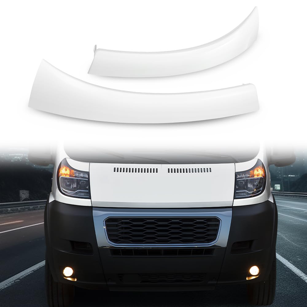 G-PLUS Headlight Fillers Driving Headlamp Molding Panel Bezel Pair Compatible with Ram ProMaster 1500 2500 3500 Base 2014-2022 1ZT59ZZZAA CH1089103 1ZT60ZZZAA CH1088103