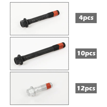 G-PLUS Head Gasket Set Bolts Compatible with Chevy S10 1996-2004/Fit Chevy Silverado GMC Sierra 1500 1999-2006/Fit GMC Savana Chevy Express 1500 1996-2006 4.3L 262CID V6 OHV HS9354PT-6, ES74034