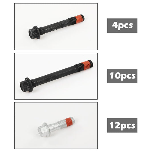 G-PLUS Head Gasket Set Bolts Compatible with Chevy S10 1996-2004/Fit Chevy Silverado GMC Sierra 1500 1999-2006/Fit GMC Savana Chevy Express 1500 1996-2006 4.3L 262CID V6 OHV HS9354PT-6, ES74034