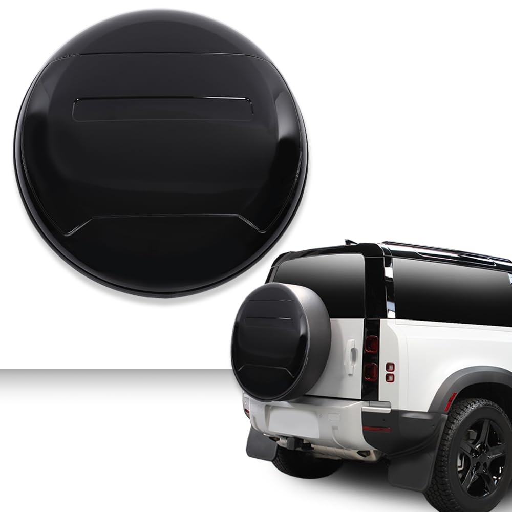 G-PLUS Spare Tire Cover ABS Plastic Wheel Compatible with 2020-2023 Land Rover Defender Black