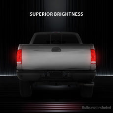 G-PLUS Tail Light Driver Side for Ford F150 Stepside 1997-2004 F250 F350 Super Duty 1999-2007 Red Close-up View