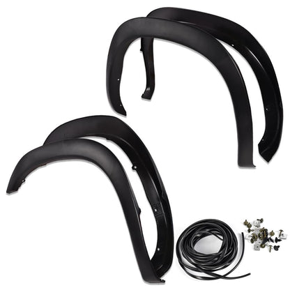 G-PLUS Fender Flares Compatible with Dodge Ram 1500 2002-2008 Fit Dodge Ram 2500 3500 2003-2009 Wheel Opening Molding Arch Trim 4PCS Black