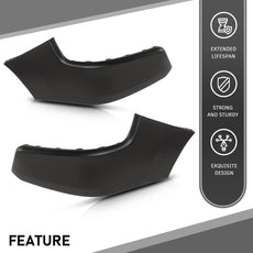 G-PLUS Bumper End Filler 2PCS for Dodge Ram 1500 2019-2022 Front Upper Black Additional Angle