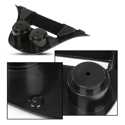 G-PLUS Golf Cart Drive Dash Mounted Radio Adapter w/Cup Holder Compatible with Yamaha, Black