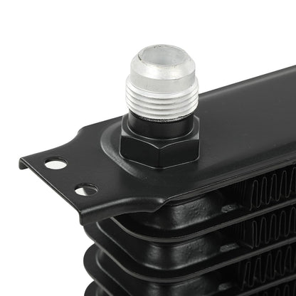G-PLUS Universal 15 Row AN10 Engine Transmission Oil Cooler Kit Fit Most of Japanese Car Aluminum Oil Filter Relocation Kit