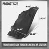 G-PLUS Fender Liner Front Right Side Rear Section Compatible with BMW X3 2011-2017 Fit BMW X4 2015-2018 BM1249127, 51717213644 Black
